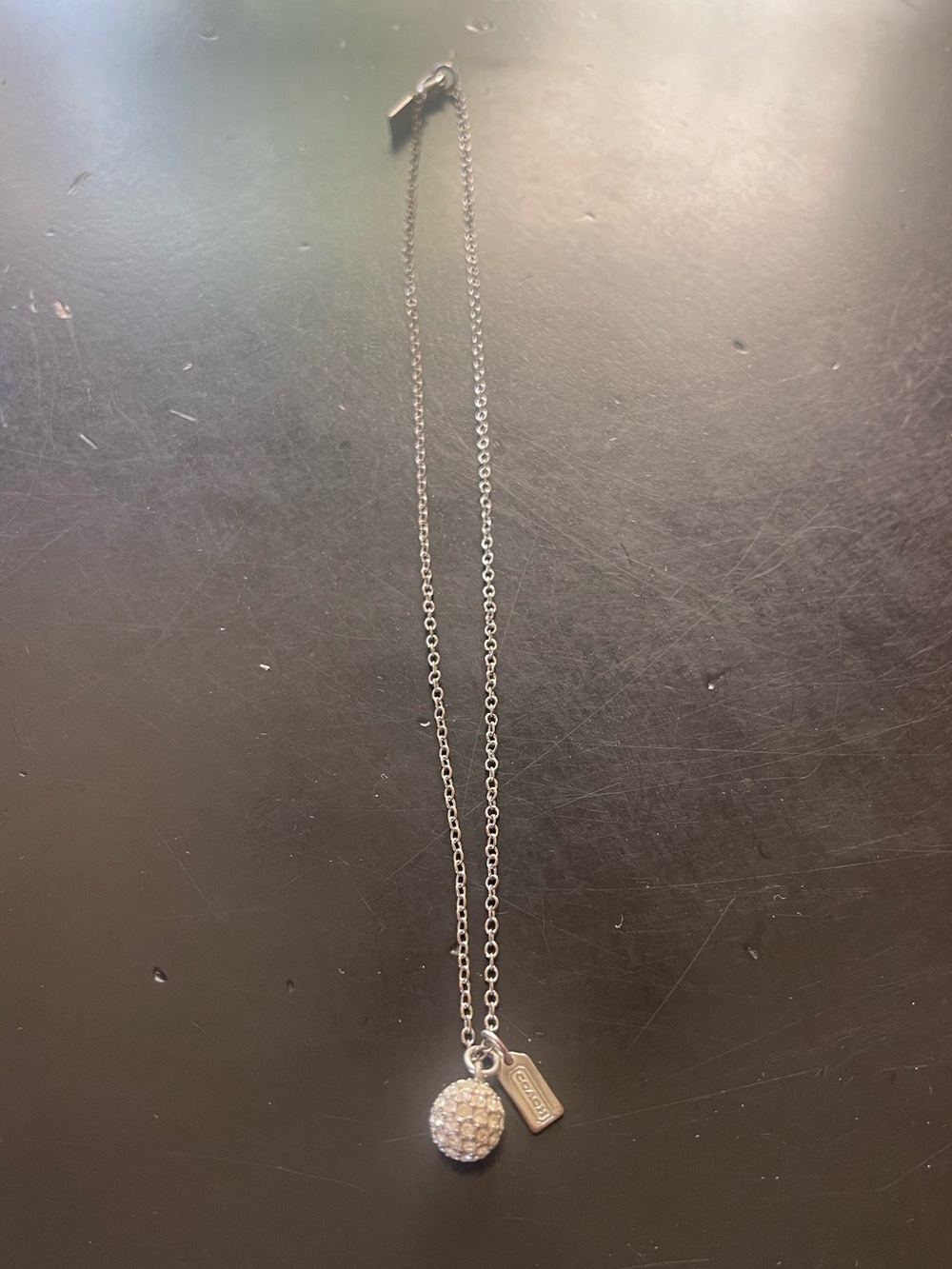Coach Ball Pendant Necklace